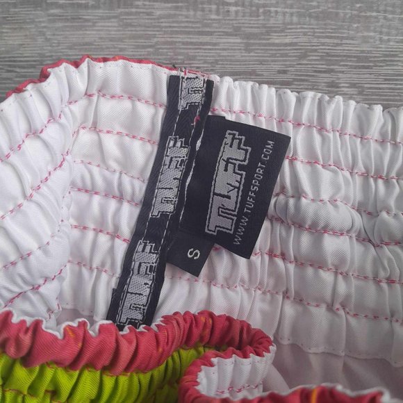 Tuff Thai Boxing Muay Thai Shorts, Women's Small | pink, swallow, old school - Picture 5 of 6